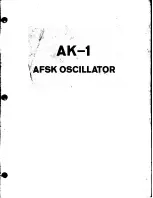 Preview for 2 page of Hal Communications AK-1 Instruction Manual