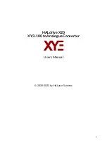 Preview for 1 page of HALaser Systems HALdrive X20 User Manual