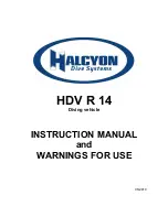 Halcyon HDV R 14 Instruction Manual preview