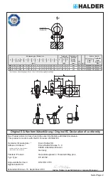 Предварительный просмотр 2 страницы HALDER EH 22352 Translation Of Original Instructions