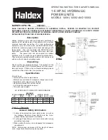 Предварительный просмотр 1 страницы Haldex 10591 Operating Instructions & Parts Manual