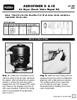 Haldex AEROFINER III Service Instructions preview