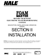 Preview for 27 page of HALE FOAM MASTER 3.3 Description, Installation And Operation Manual