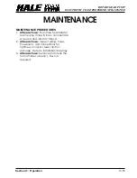 Preview for 102 page of HALE FOAM MASTER 3.3 Description, Installation And Operation Manual