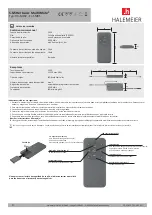 Предварительный просмотр 9 страницы Halemeier S-Mitter basic MultiWhite2 Manual