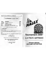 Halex Tournament 2000 Owner'S Manual preview