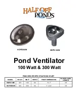 Half Off Ponds HOPD300W Quick Start Manual предпросмотр