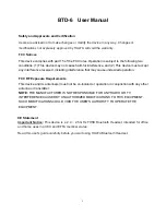 HALFA BTD-6 User Manual preview