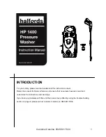 Предварительный просмотр 1 страницы Halfords HP 1400 Instruction Manual