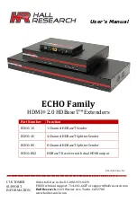 Hall Research Technologies ECHO Series User Manual preview