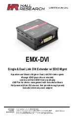 Hall Research Technologies EMX-DVI User Manaul preview