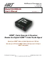 Предварительный просмотр 1 страницы Hall Research Technologies EX-HDMI-2A User Manual