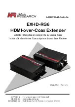 Hall Research Technologies EXHD-RG6 User Manual preview