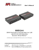 Предварительный просмотр 1 страницы Hall Research Technologies HHD264 User Manual