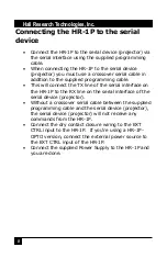 Preview for 8 page of Hall Research Technologies HR-1P Operating Instructions Manual