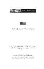 Preview for 12 page of Hall Research Technologies HR-1P Operating Instructions Manual