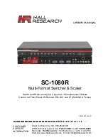 Hall Research Technologies SC-1080R User Manual preview