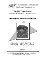 Preview for 1 page of Hall Research Technologies SC-VGA-2 Manual