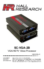 Preview for 1 page of Hall Research Technologies SC-VGA-2B Manual