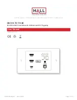 Hall Technologies DSCV2-70-TX-UK User Manual preview