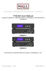 Hall Technologies FHD264 User Manual preview