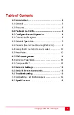 Предварительный просмотр 2 страницы Hall Technologies HSM-88-4K User Manual