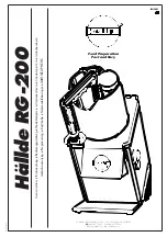 Preview for 1 page of Hallde RG-200 User Instruction