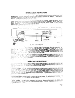 Предварительный просмотр 2 страницы Hallicrafters BR40 General Description Manual