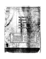 Предварительный просмотр 1 страницы Hallicrafters S-37 Technical Manual