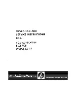 Предварительный просмотр 1 страницы Hallicrafters SX-117 Operating And Service Instructions