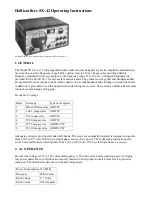 Hallicrafters SX-42 Operating Instructions предпросмотр