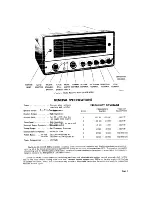 Предварительный просмотр 3 страницы Hallicrafters SX-62B Operating And Service Instructions