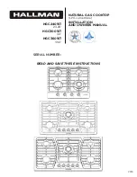 Предварительный просмотр 1 страницы Hallman HGC2401ST Installation And Owner'S Manual