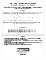 Hallowell 400 Series Assembly Instructions/Parts Manual preview
