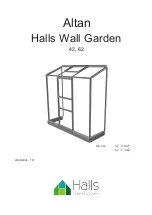 Preview for 1 page of Halls Greenhouses Altan Halls Wall Garden 42 Manual