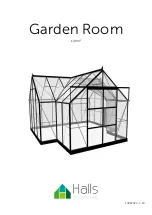 Предварительный просмотр 1 страницы Halls Greenhouses Garden Room Installation Manual