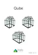 Halls Greenhouses Qube 66 Assembly Instructions Manual preview