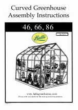 Halls Curved Greenhouse 46 Assembly Instructions Manual preview