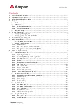 Preview for 2 page of Halma Ampac EV3000 Installation & Commissioning