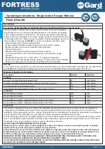 Preview for 1 page of Halma Fortress amGardpro Operating Instructions Manual