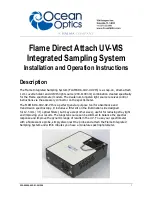 Halma Ocean Insight FLAME-DA-CUV-UV-VIS Installation And Operation Instructions Manual preview