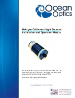 Halma Ocean Optics HL-3-CAL Installation And Operation Manual предпросмотр