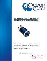 Halma Ocean Optics HL-3 plus -CAL-EXT Installation And Operation Manual preview