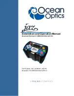 Halma Ocean Optics JAZ Installation And Operation Manual предпросмотр