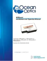 Предварительный просмотр 1 страницы Halma Ocean Optics NIRQuest256-2.1 Installation And Operation Manual