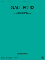 Halma SENSITRON GALILEO 32 Manual preview