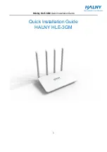 HALNy HLE-3GM Quick Installation Manual preview