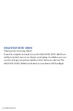 Preview for 2 page of Halo ACDC BOLT 58830 Operating Instructions Manual