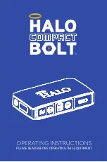 Preview for 1 page of Halo Compact Bolt Operating Instructions Manual