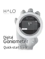 Halo Digital Goniometer Quick-Start Uick-Start Manual preview